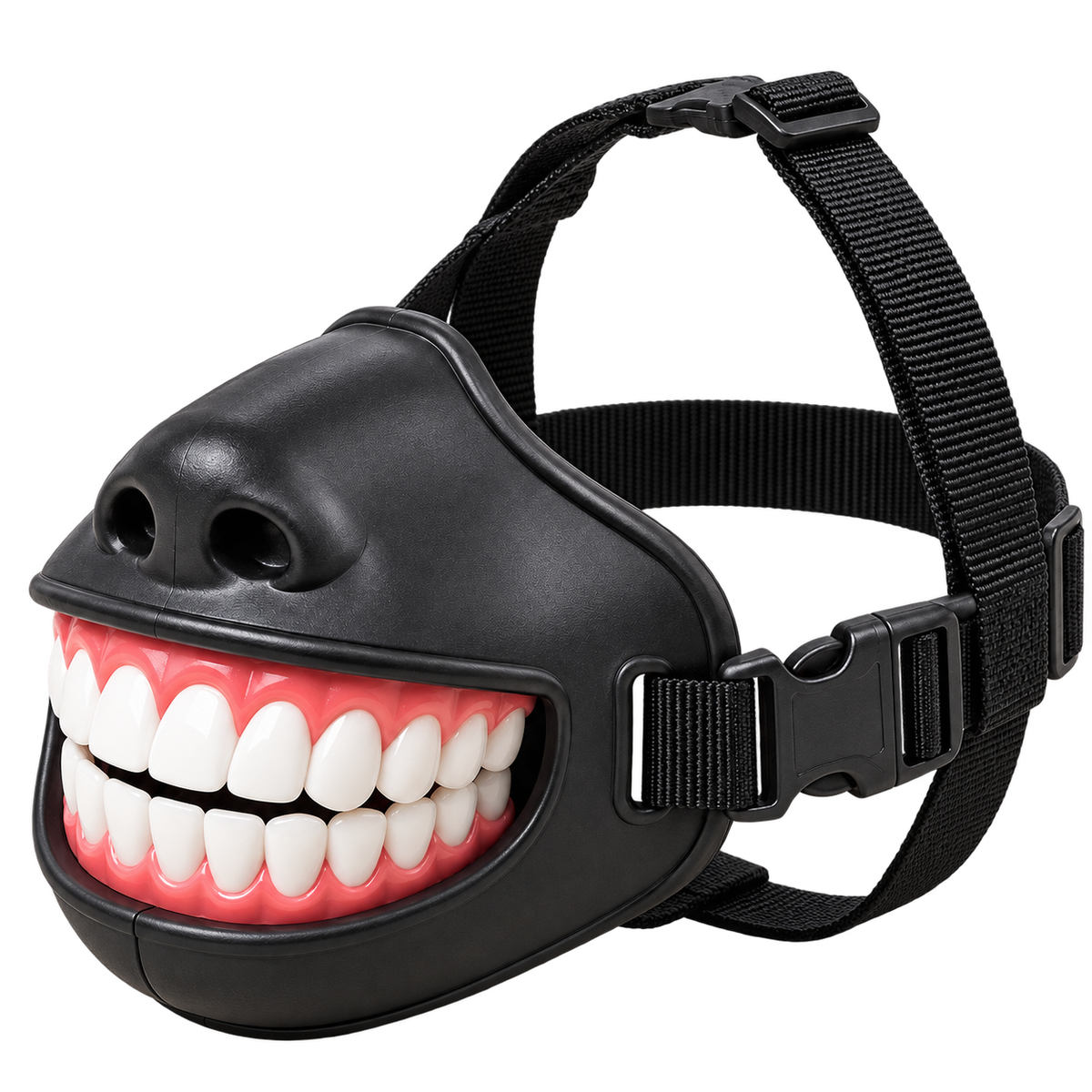 Fanged Dog Costume Mask — isolated product on a transparent background