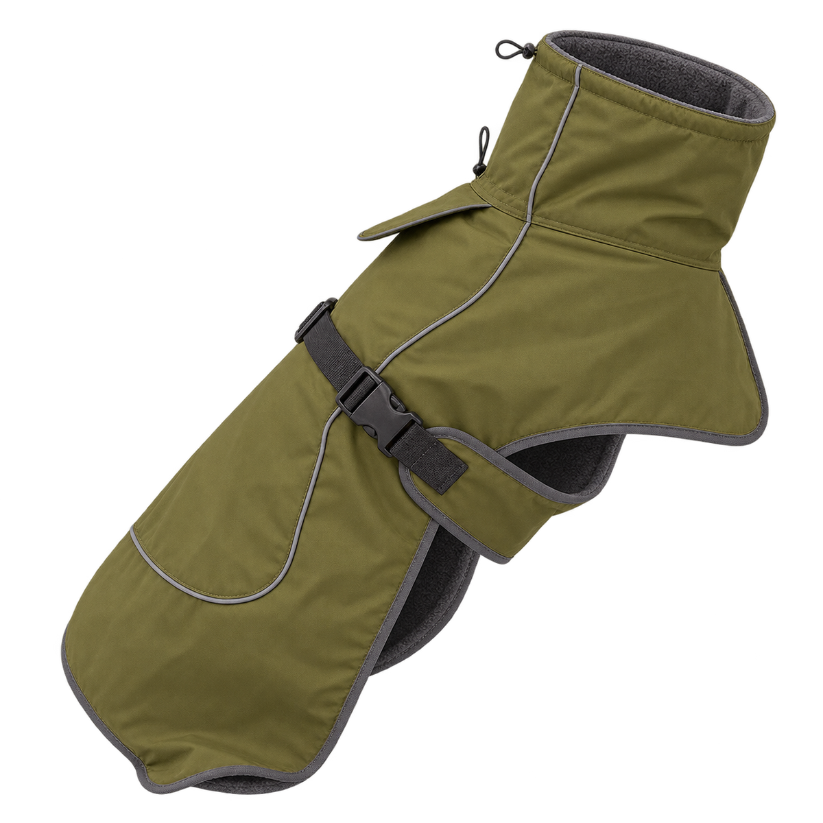 Fleece-Lined Dog Windbreaker — isolated product on a transparent background