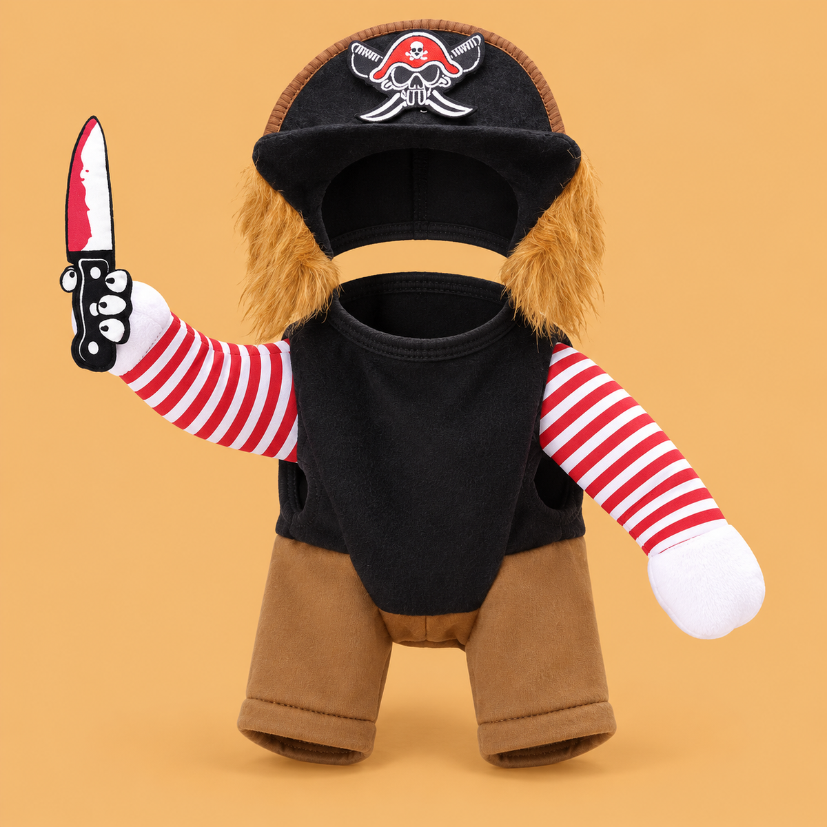 Pirate Pet Costume Set — product on peach background