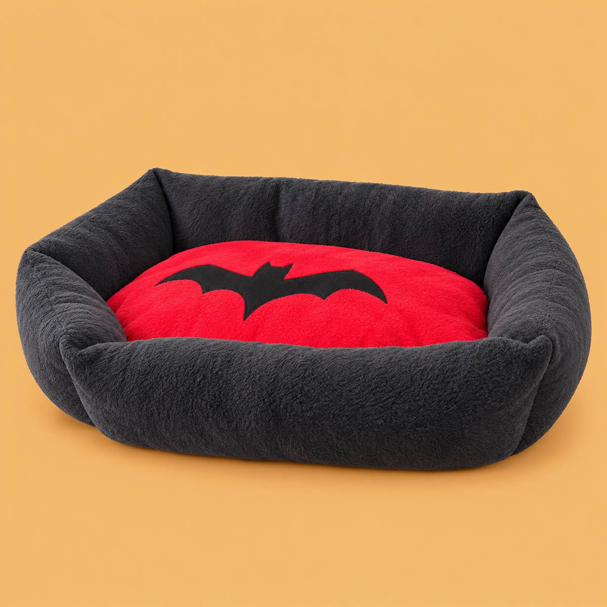 Halloween Wooden Pet Bed — product on peach background