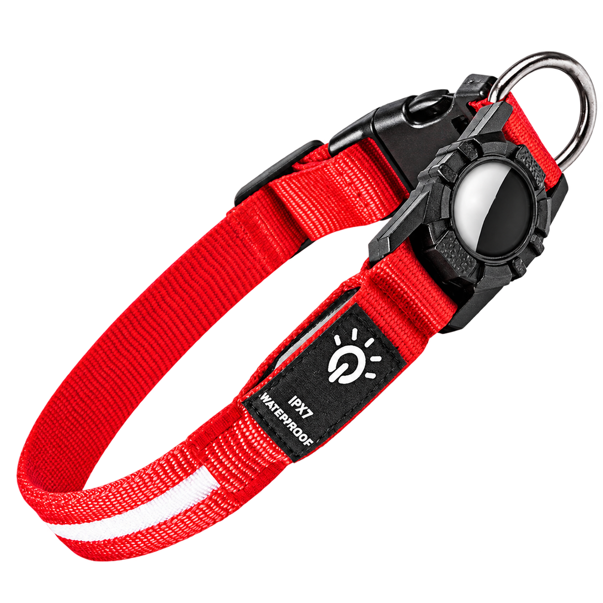 LED Pet Tracker Collar — isolated product on a transparent background