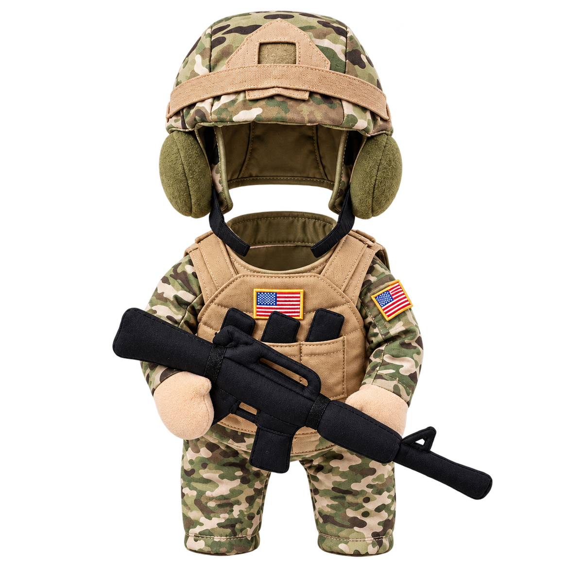 Little Soldier Dog Costume — isolated product on a transparent background