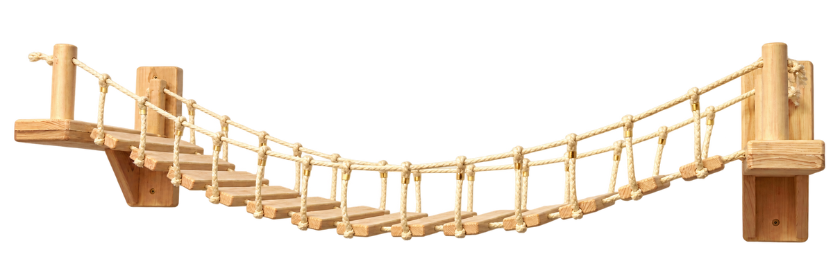 Pine Wall-Mounted Cat Furniture — isolated product on a transparent background