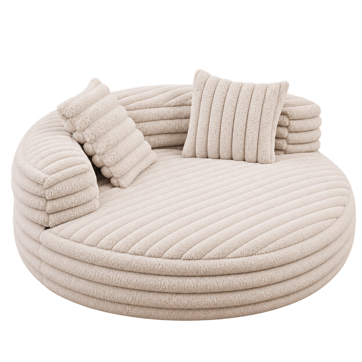 Plush Donut Pet Bed isolated on transparent background