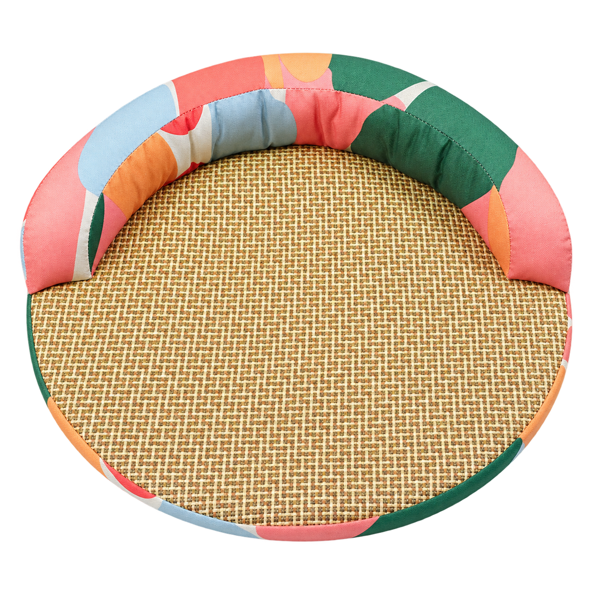 Rattan Pet Lounge Sofa isolated on transparent background