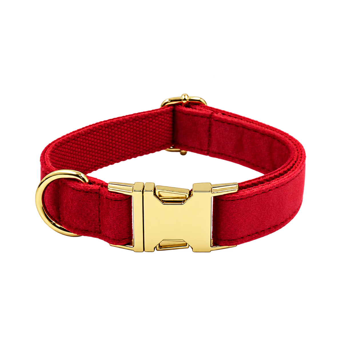 Red Velvet Dog Accessories — isolated product on a transparent background