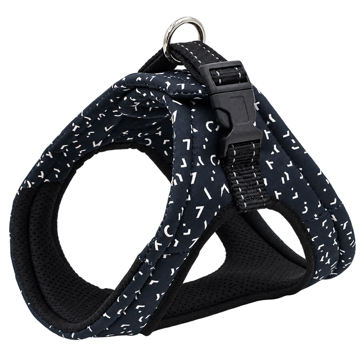 Reflective Print Dog Harness — isolated product on a transparent background
