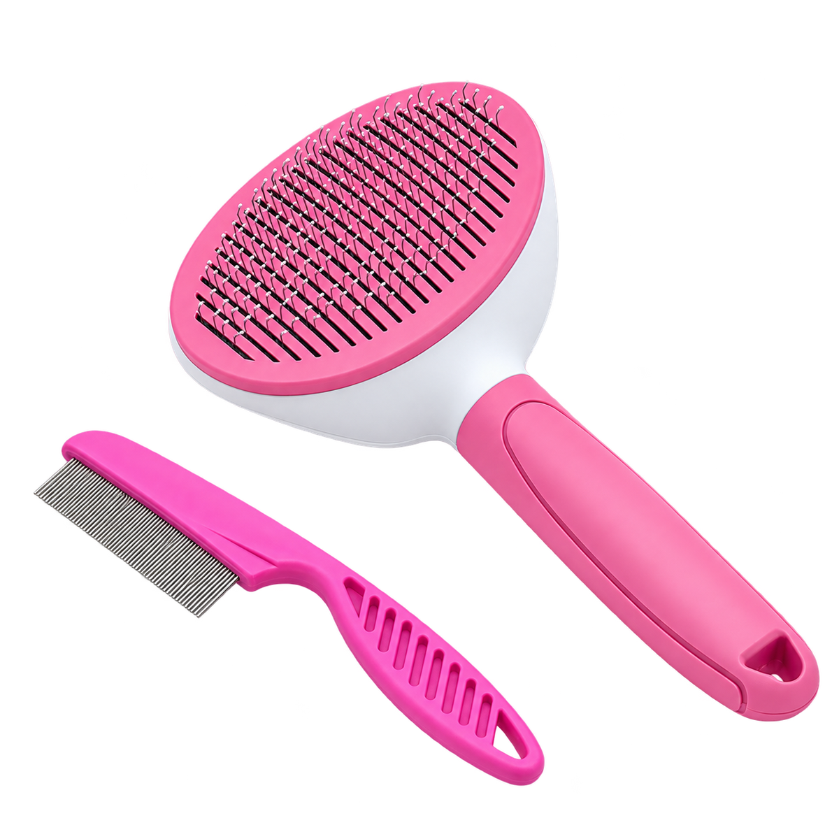Self-Cleaning Deshedding Brush — isolated product on a transparent background