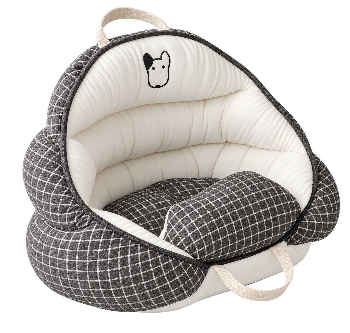 Teddy Plush Pet Car Mat — isolated product on a transparent background