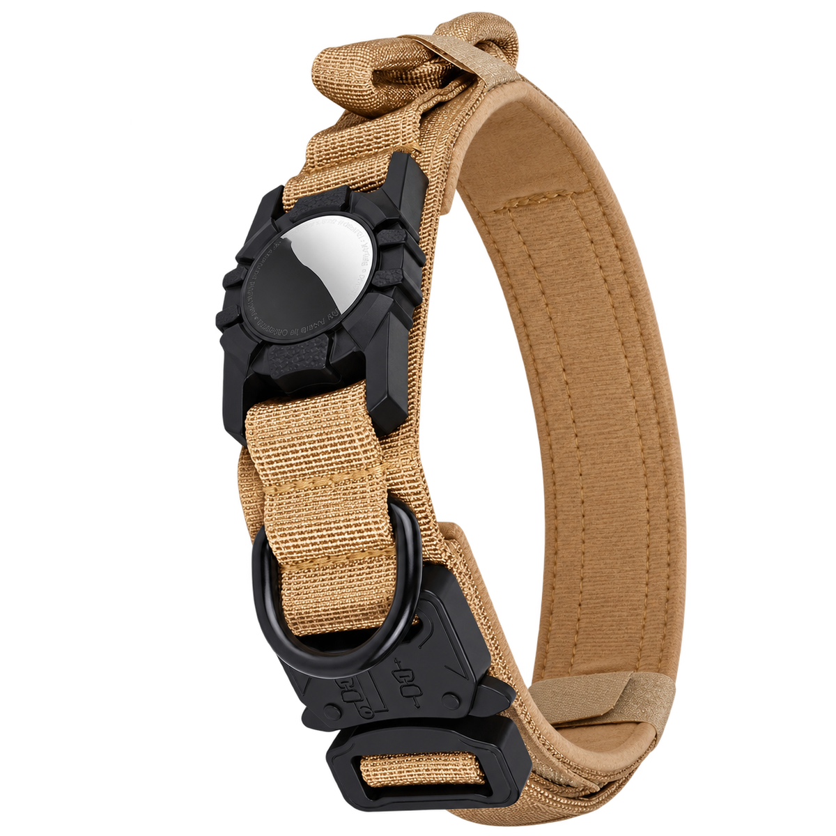 Waterproof AirTag Dog Collar — isolated product on a transparent background