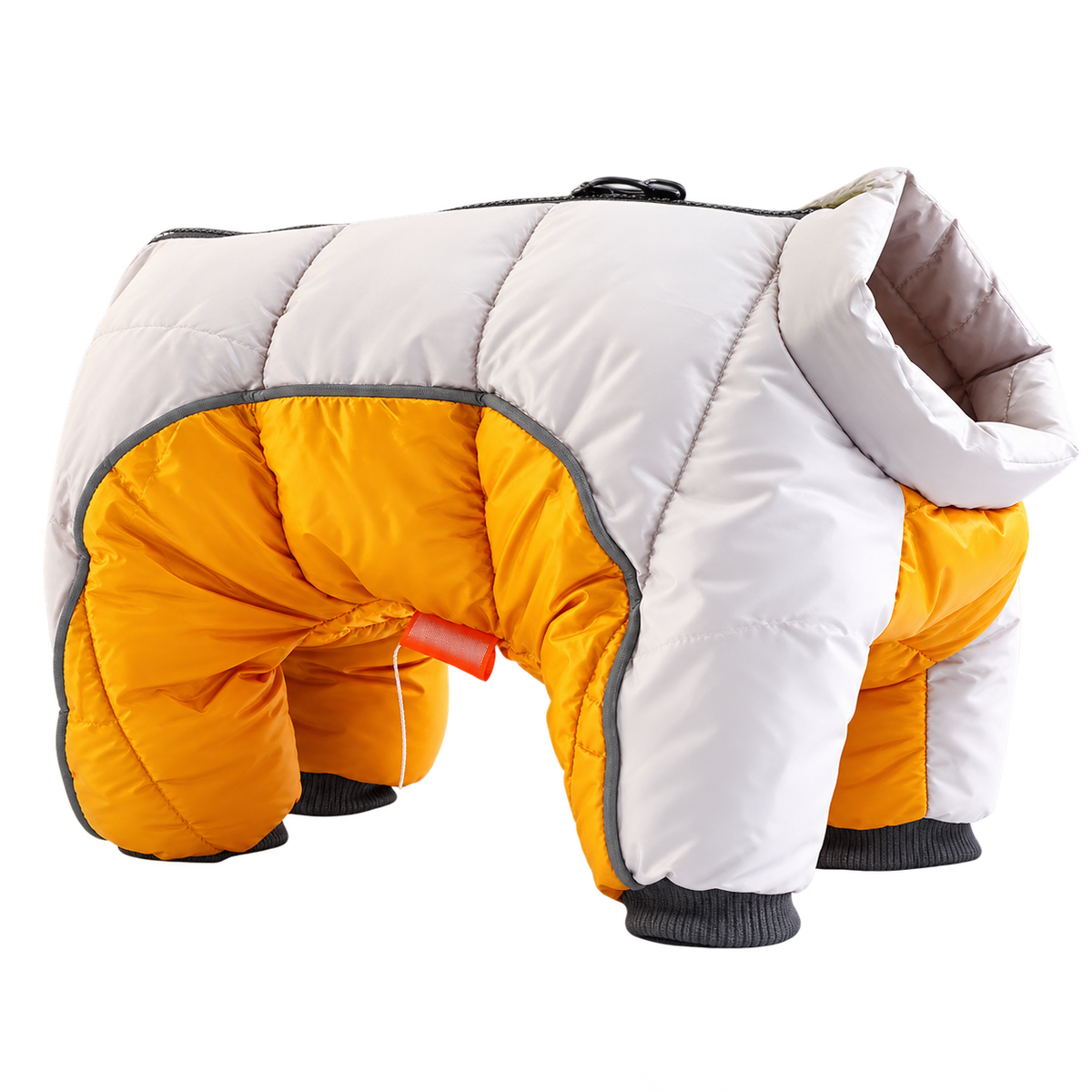 Winter Puffer Dog Jacket — isolated product on a transparent background