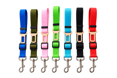 Adjustable Dog Car Seat Belt — isolated product on a transparent background