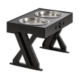Adjustable Stainless Steel Dog Bowl — isolated product on a transparent background