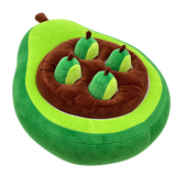 Avocado Plush Stuffed Toy for Pets — isolated product on a transparent background
