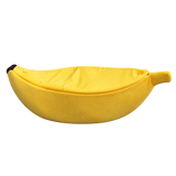 Banana Plush Cat Cave isolated on transparent background
