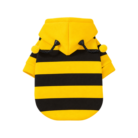 Bee Pet Costume Hoodie — isolated product on a transparent background