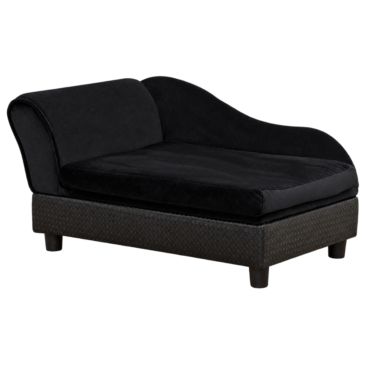Black Storage Dog Sofa isolated on transparent background