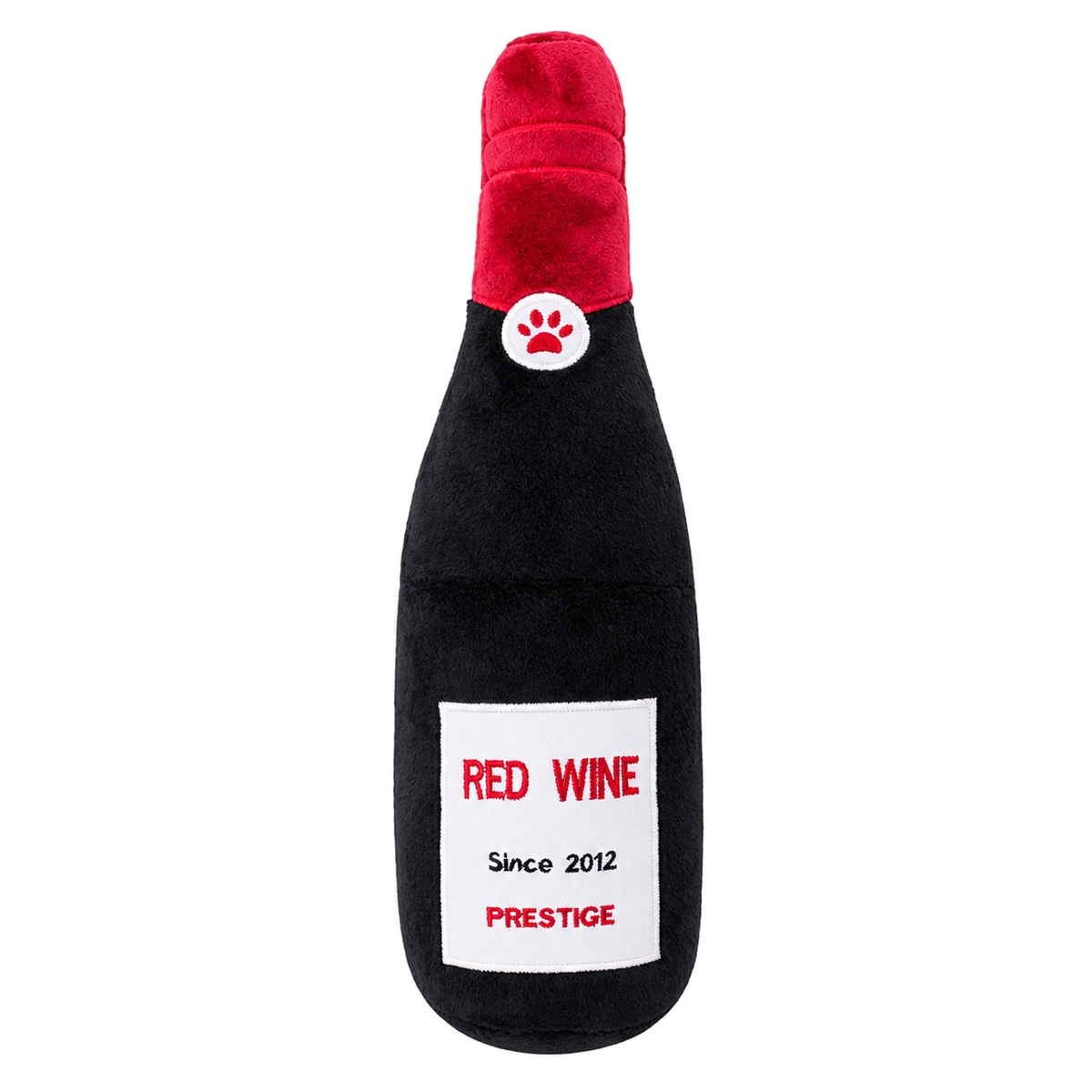 Bottle & Donut Plush Dog Toys — isolated product on a transparent background