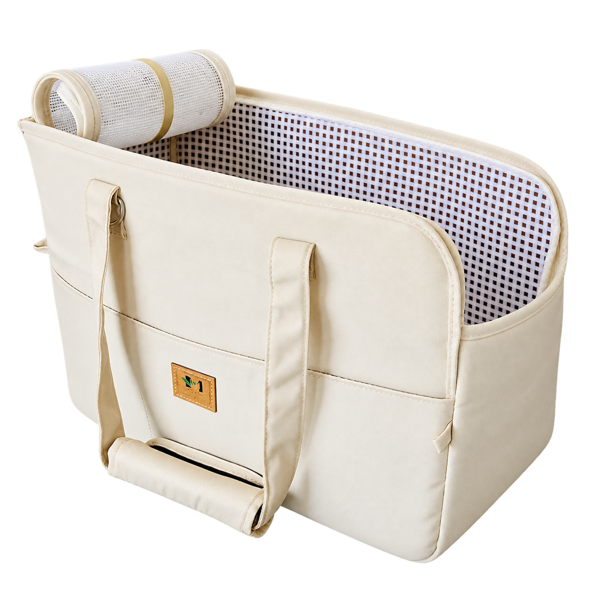 Breathable Crossbody Pet Carrier Bag — isolated product on a transparent background