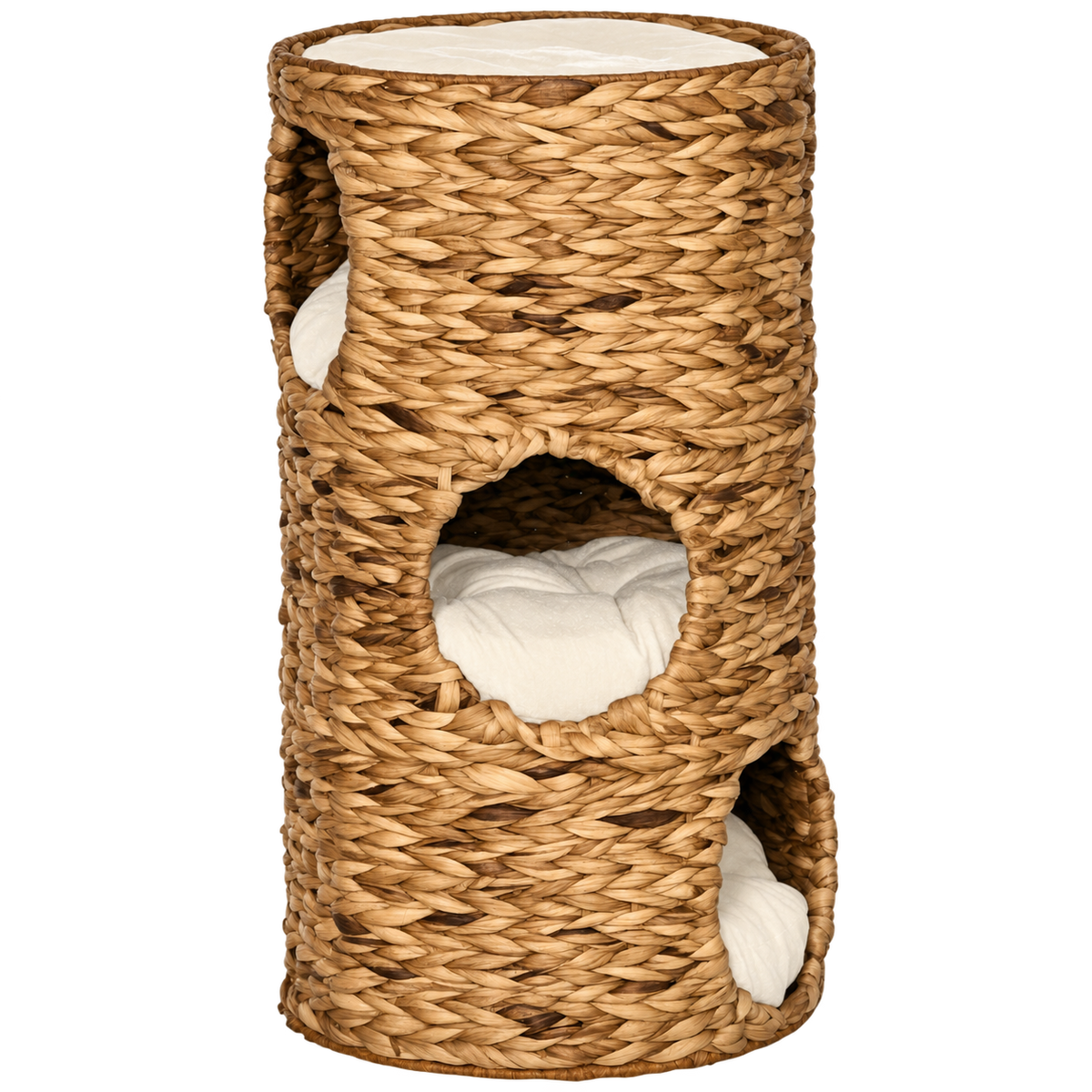Cat Hideaway Tower 3-Tier — isolated product on a transparent background