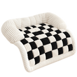 Checkered Pet Bed & Mat isolated on transparent background