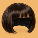 Christmas & Halloween Pet Costume Wig — isolated product on a warm peach background
