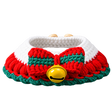 Christmas Cat Collar – Hand-Knitted Festive Bow & Bunny Styles — isolated product on a transparent background
