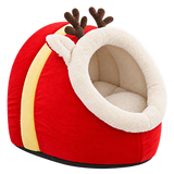 Christmas Cotton Pet Nest isolated on transparent background