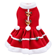 Christmas Fleece Dog Dress — isolated product on a transparent background