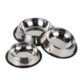 Classic Stainless Steel Pet Bowl — isolated product on a transparent background