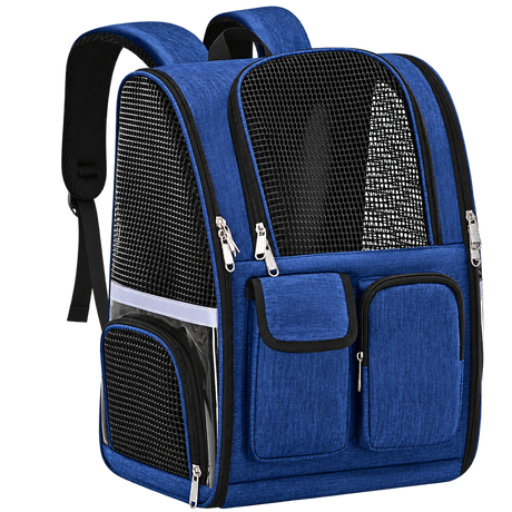 Clear Pet Carrier Backpack — isolated product on a transparent background