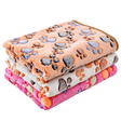 Colourful Pawprint Blanket Trio isolated on transparent background