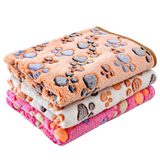 Colourful Pawprint Blanket Trio isolated on transparent background