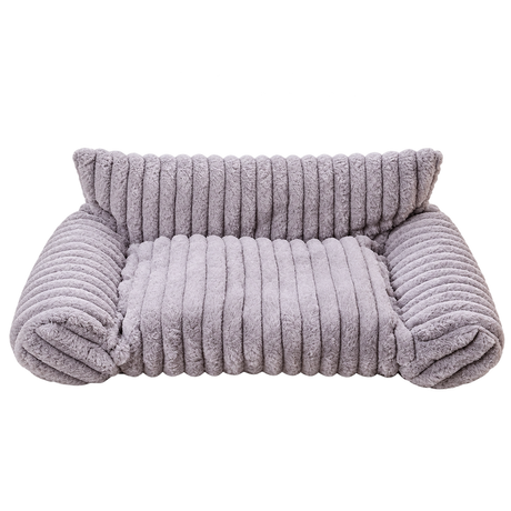 Corduroy Fleece Cat Sofa isolated on transparent background