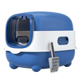 Covered Cat Litter Box with Scoop — isolated product on a transparent background