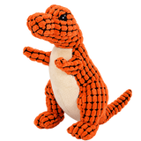 Dinosaur Plush Dog Toy — isolated product on a transparent background