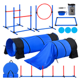 Dog Agility Course 7-Piece Set — isolated product on a transparent background