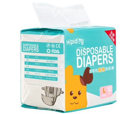 Dog Diapers – 10-Pack — isolated product on a transparent background