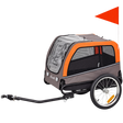 Dual-Entry Dog Bike Trailer — isolated product on a transparent background