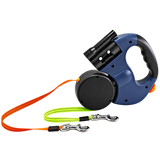 Dual Retractable Dog Leash — isolated product on a transparent background