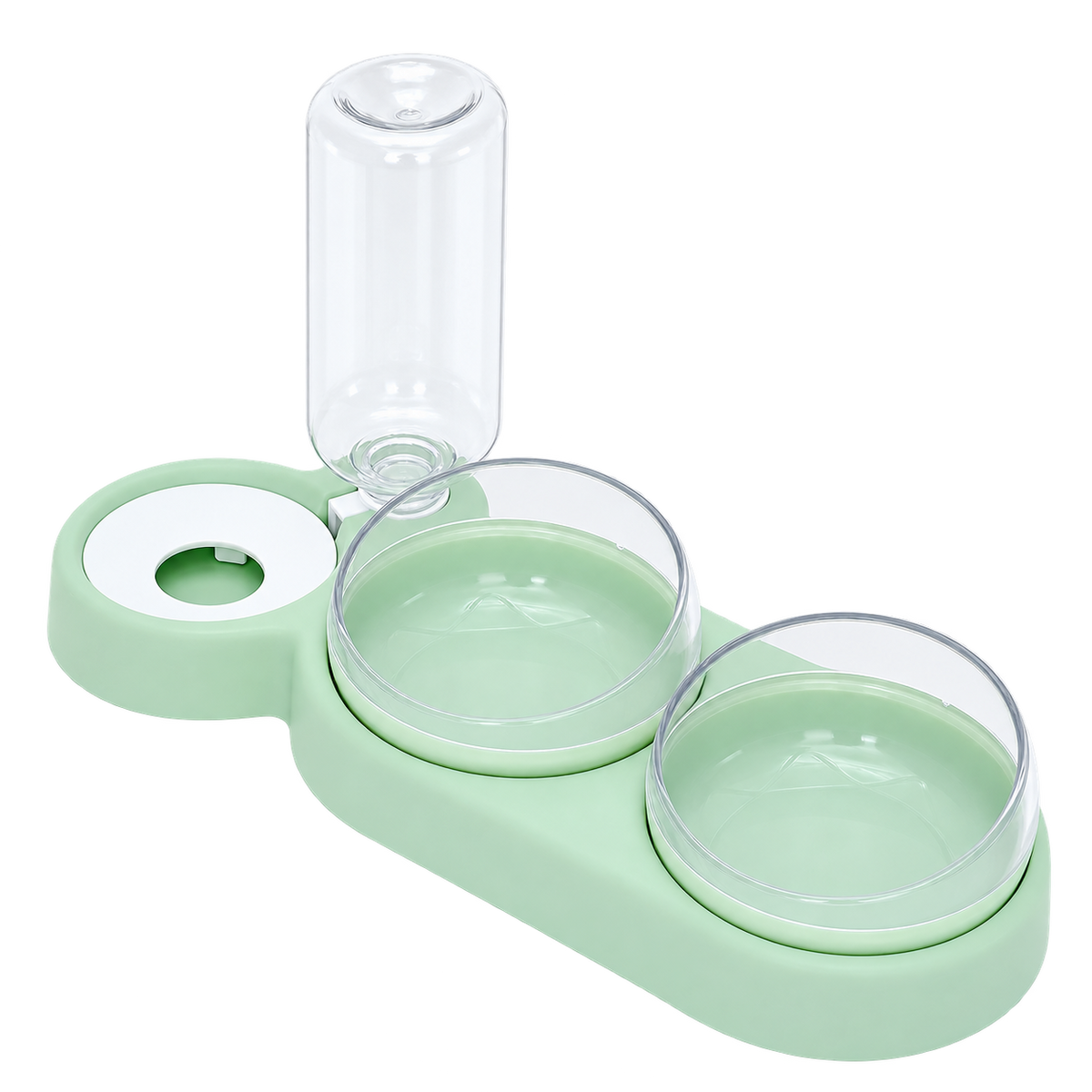 Duo Bowl & Water Dispenser — isolated product on a transparent background