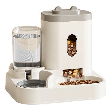 Duo Food & Water Feeder — isolated product on a transparent background