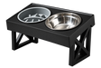 Elevated Slow-Feed Dog Bowl — isolated product on a transparent background