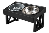 Elevated Slow-Feed Dog Bowl — isolated product on a transparent background