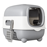 Enclosed UV Cat Litter Box — isolated product on a transparent background