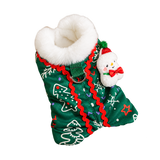 Festive Fleece Dog Shirt — isolated product on a transparent background