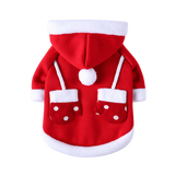 Festive Mittens Dog Hoodie — isolated product on a transparent background