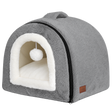 Foldable Cat Cave Bed isolated on transparent background