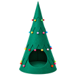 Foldable Christmas Cat Tent isolated on transparent background