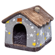 Foldable Plush Pet House isolated on transparent background